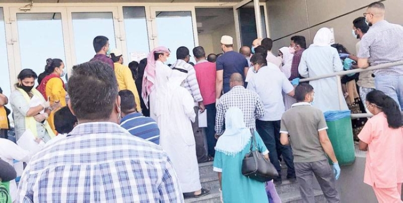 فحص طبي للعمالة الوافدة 