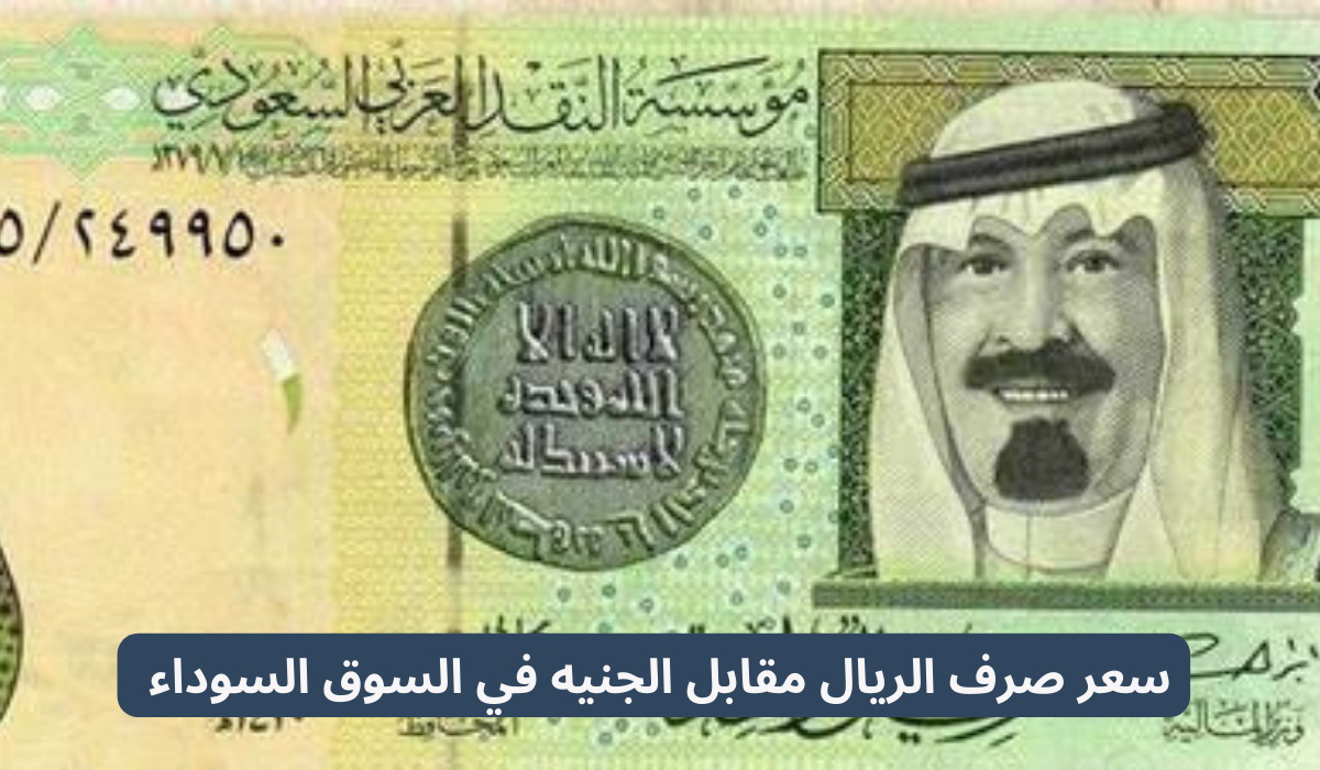 سعر صرف الريال مقابل الجنيه في السوق السوداء 