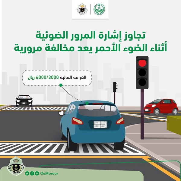 استعلام عن مخالفات قطع الإشارة