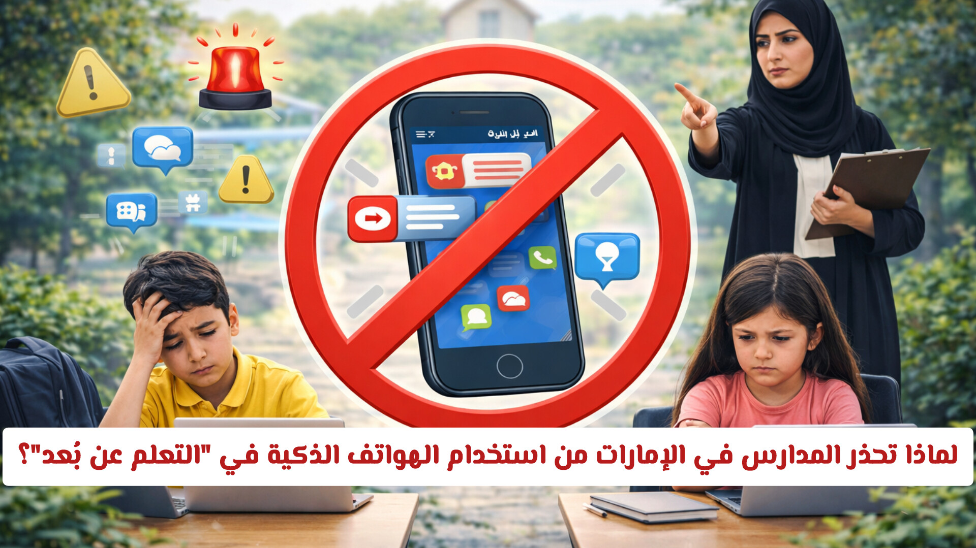 لماذا تحذر المدارس في الإمارات من استخدام الهواتف الذكية في التعلم عن بُعد؟