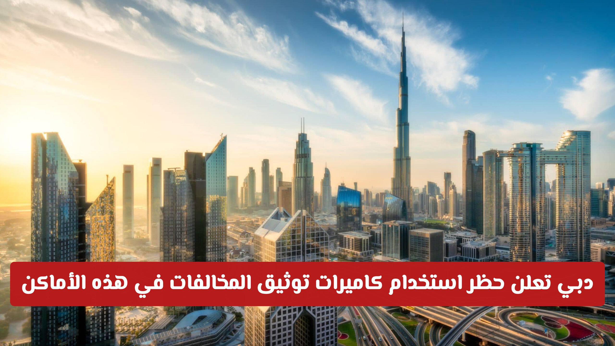 دبي تعلن حظر استخدام كاميرات توثيق المخالفات في هذه الأماكن
