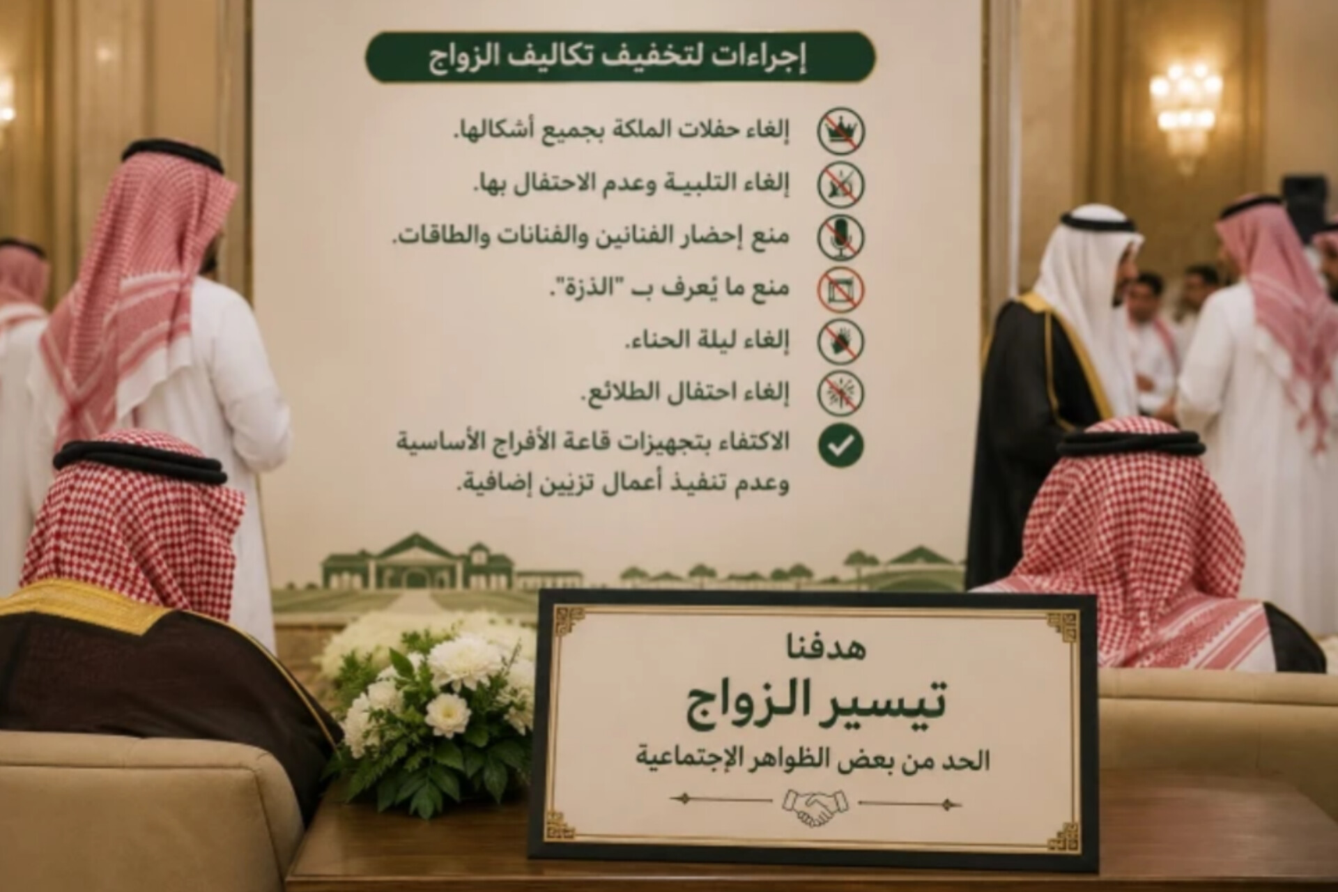 وداعاً للبهرجة.. قبيلة سعودية ترفع شعار زواج بلا ديون وتلغي عادات توارثتها الأجيال