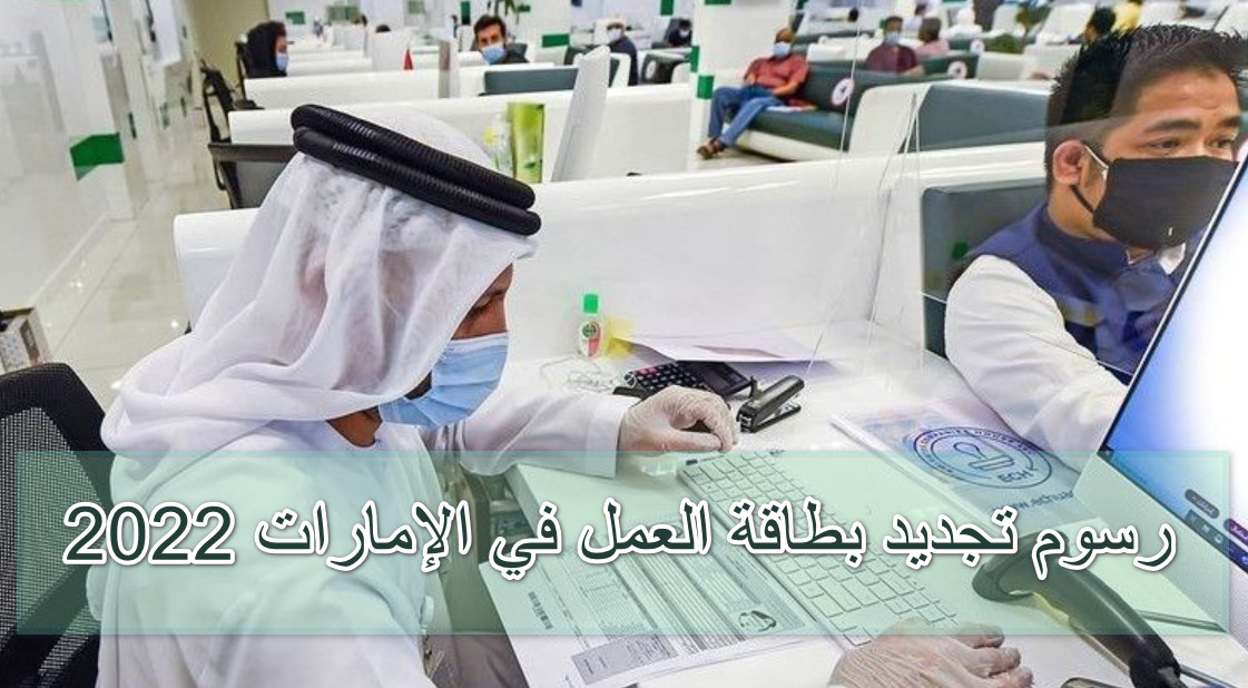 رسوم تجديد بطاقة العمل في الإمارات 2022
