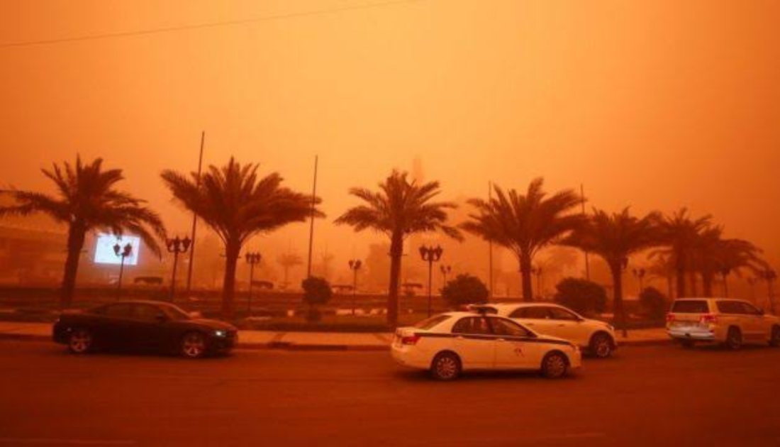 عواصف رملية على السعودية 
