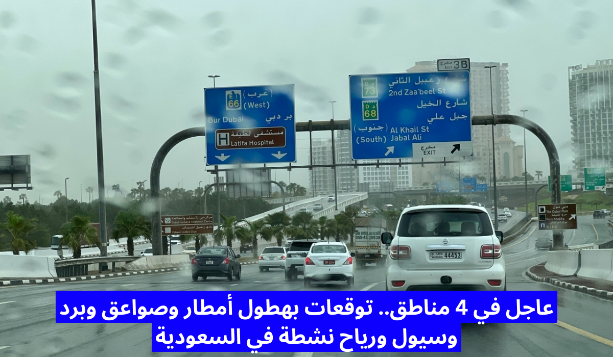 توقعات سقوط أمطار