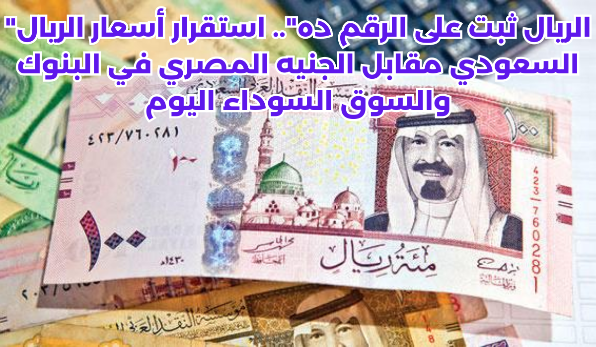 الريال السعودي مقابل الجنيه