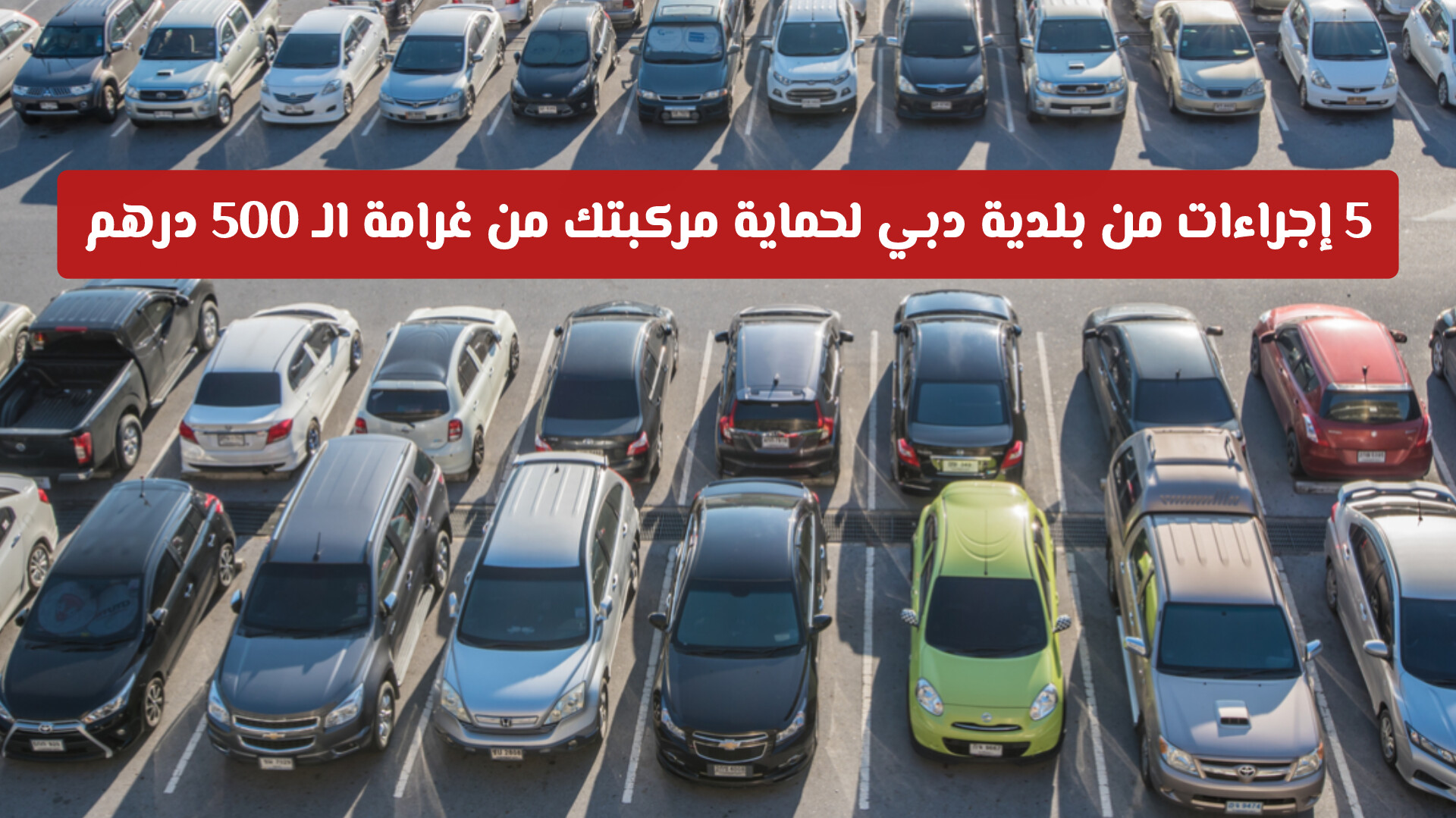 ​5 إجراءات من بلدية دبي لحماية مركبتك من غرامة الـ 500 درهم