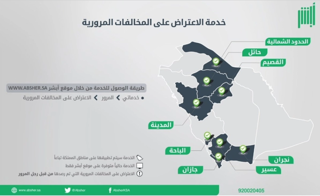 تقديم اعتراض على مخالفة مرورية