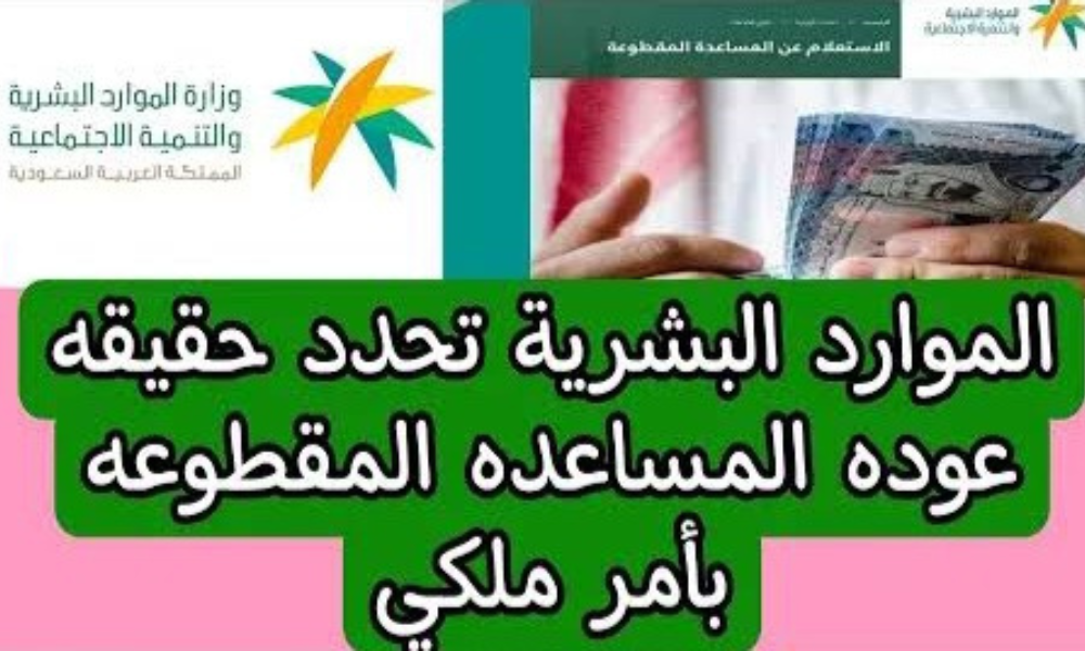 عودة المساعدة المقطوعة 