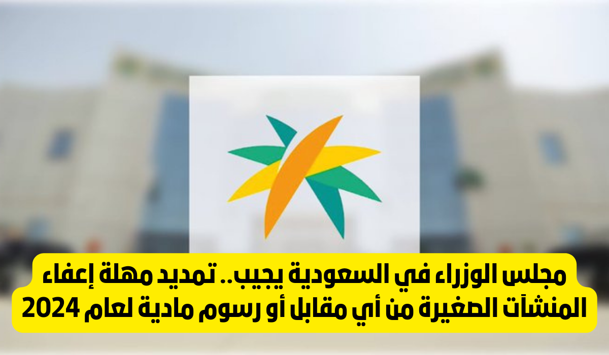 شروط اعفاء المنشآت الصغيرة من الرسوم