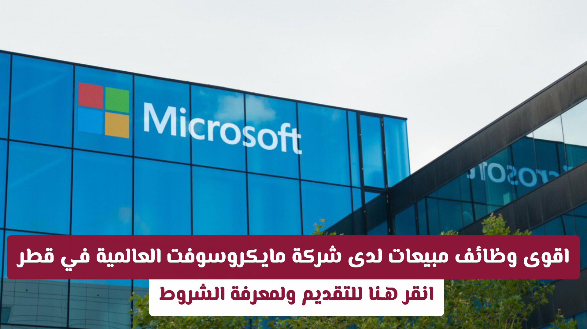 اقوى وظائف مبيعات لدى شركة مايكروسوفت العالمية في قطر .. انقر هـنا للتقديم ولمعرفة الشروط