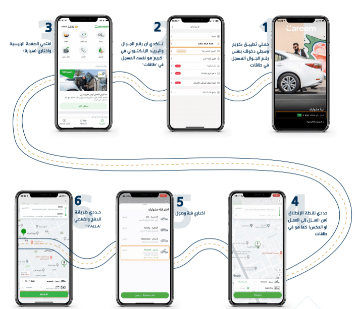 تفعيل وصول في اوبر .