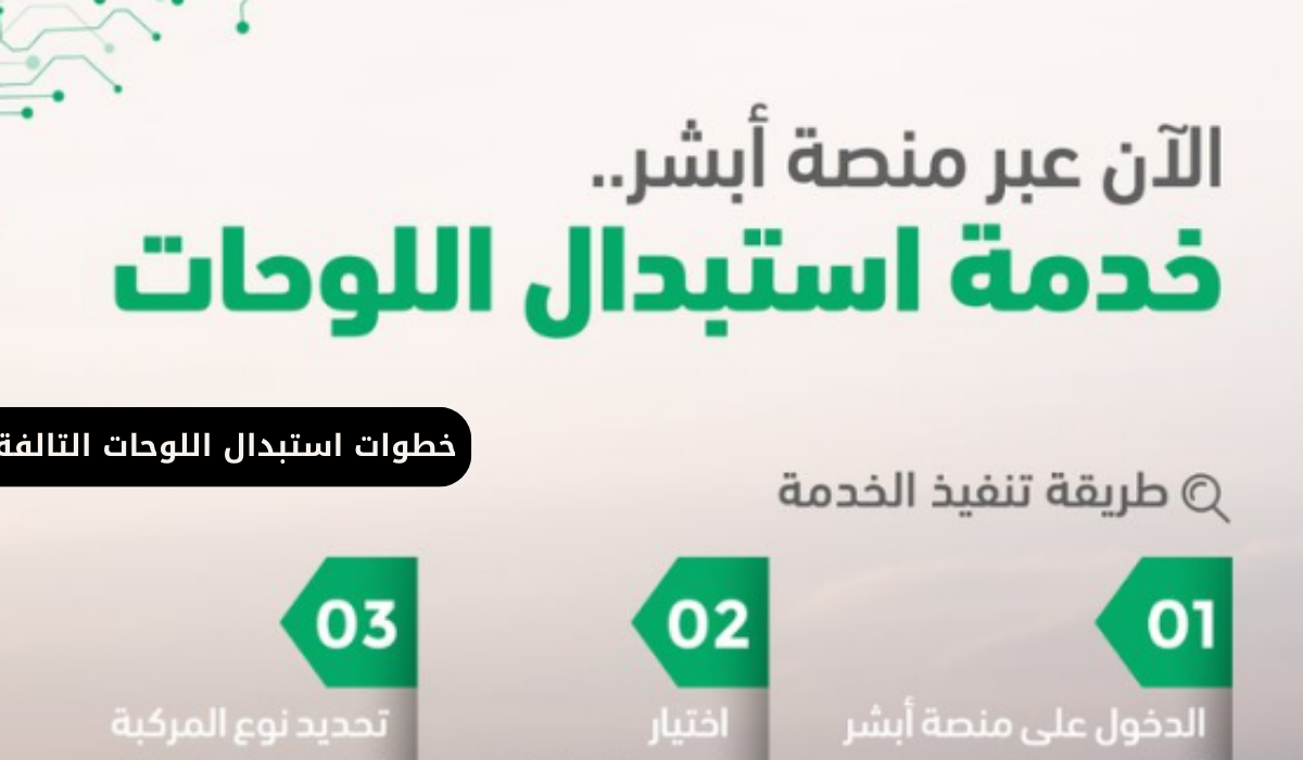 خطوات استبدال اللوحات التالفة