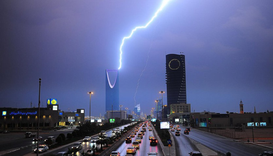 أمطار رعدية على الرياض