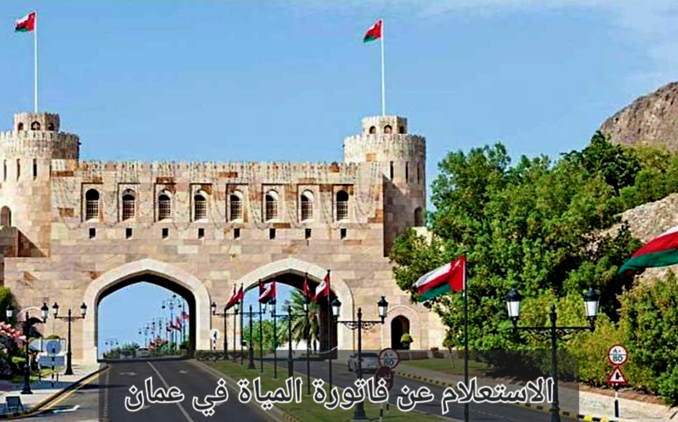 الاستعلام عن فاتورة المياة