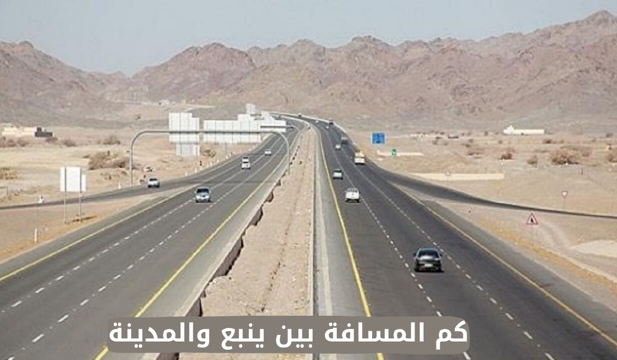 كم المسافة بين ينبع والمدينة