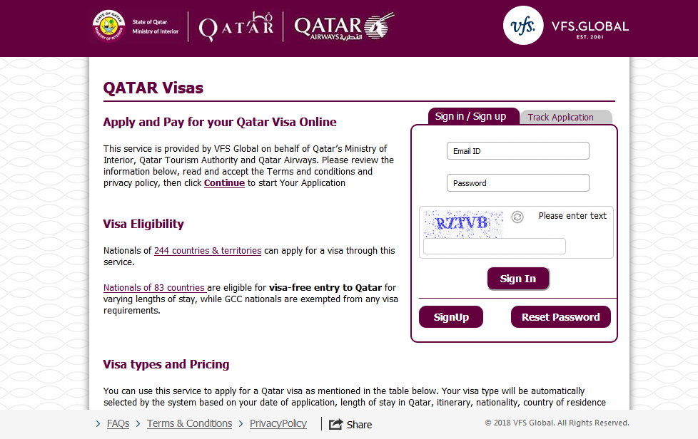 فيزا سياحيه قطر