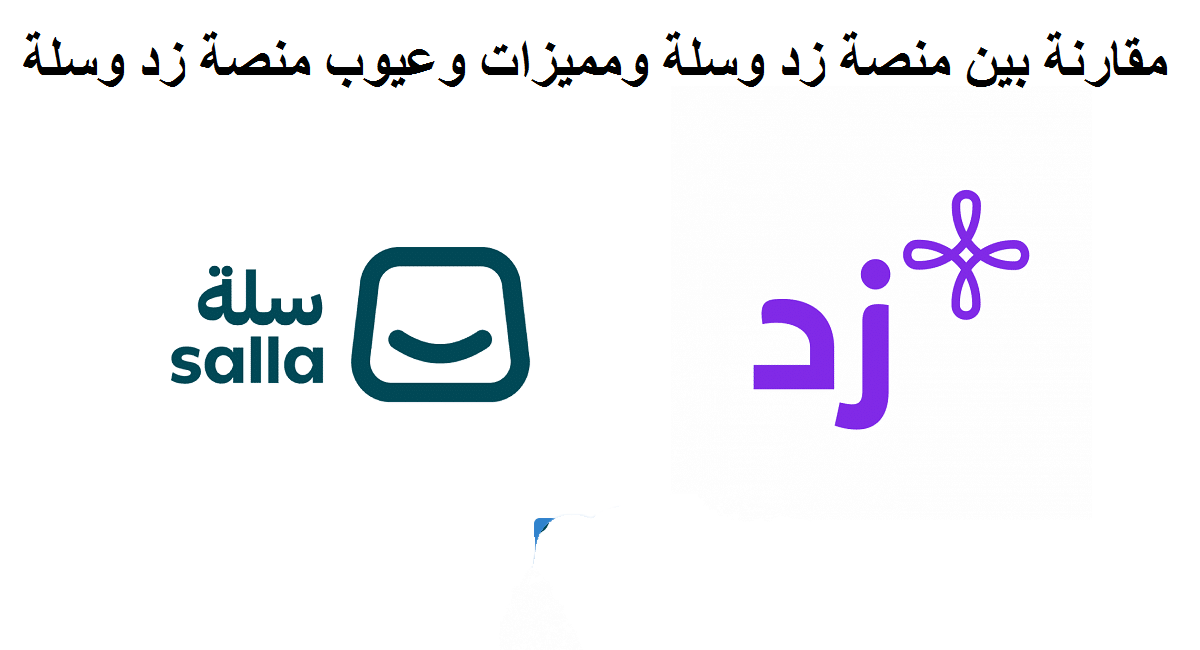 الفرق بين منصة زد وسلة