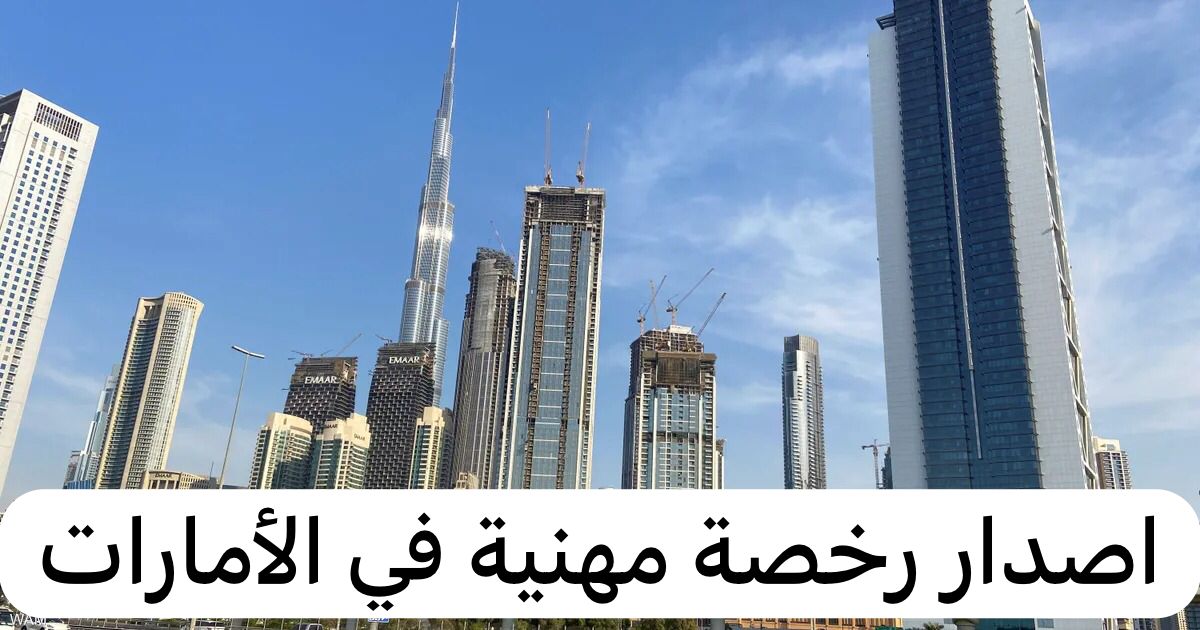 اصدار رخصة مهني