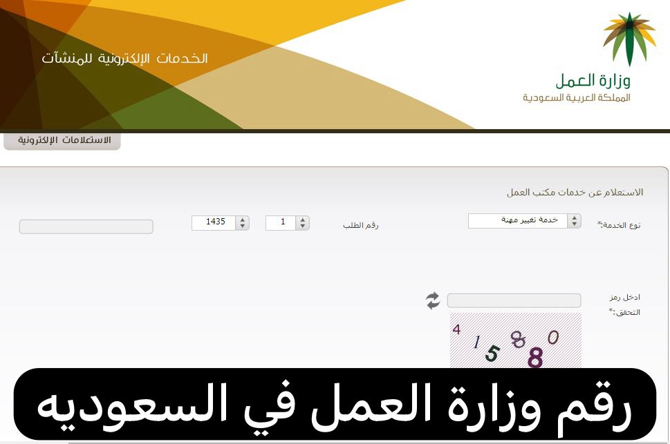 رقم وزارة العمل