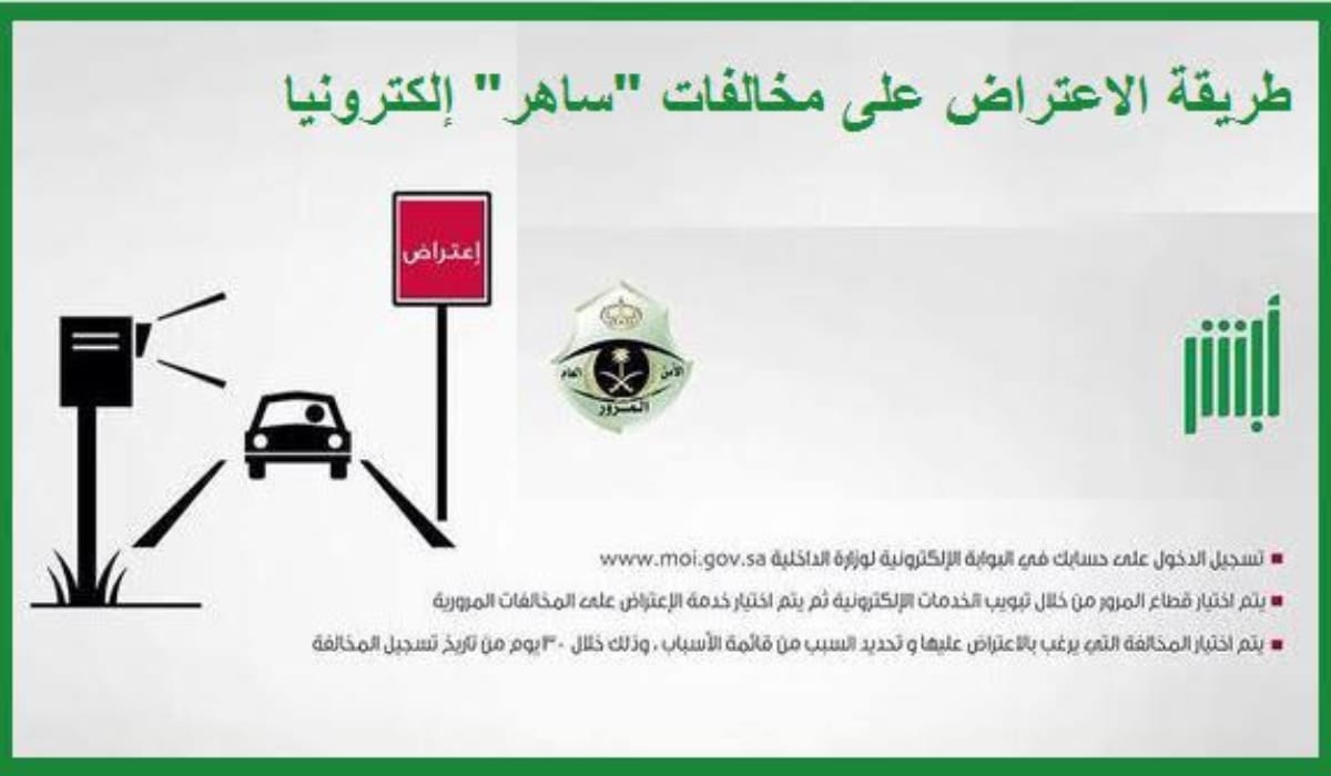 الاعتراض على مخالفات المرور