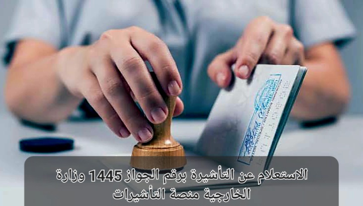 الاستعلام عن التأشيرة برقم الجواز 