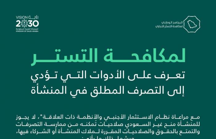 مكافحة التستر التجاري